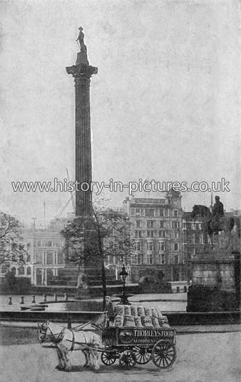 Nelson's Column Trafalgar Square, London, c.1905.